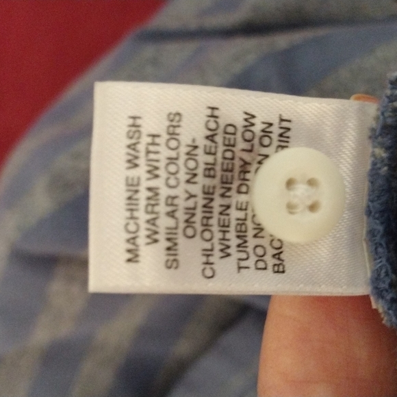 From Dillards 2 for 16 striped short sleeve polo style shirts - Picture 4 of 5